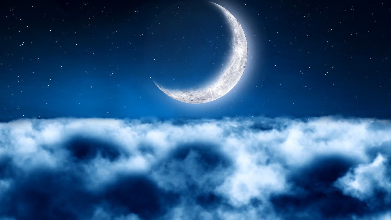 🔴 Relaxing Deep Sleep Music - Crescent Moon - Listen to Relaxing Music ...