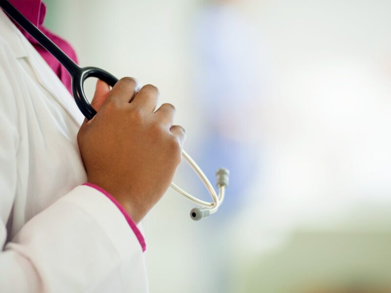 Black MDs Shatter Stereotypes, Promote Diversity on Instagram 1 1800x1200 getty rf doctors hand on stethoscope
