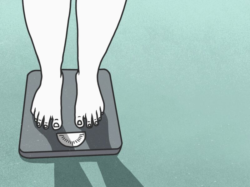 Teens Hospitalized With Eating Disorders Rose During Pandemic 7 1800x1200 woman scale illustration