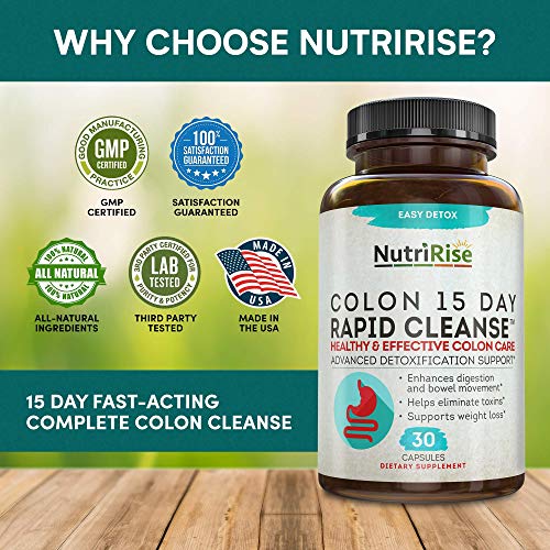 Colon Cleanser Detox for Weight Loss. 15 Day FastActing ExtraStrength