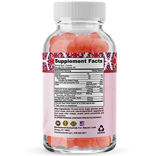 Natural Apple Cider Vinegar Gummies for Weight Loss Lose Weight