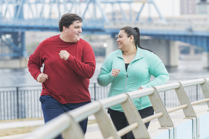 overweight couple